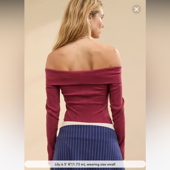 Aerie Long Sleeve Off The Shoulder Bodysuit - Picture 10 of 11